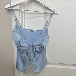 Abercrombie Blue Lace Trim Camisole